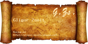 Gligor Zsolt névjegykártya